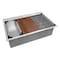 Ruvati 33"x22" Ledge Drop-in Tight Radius 16Ga SS Kitchen Sink Single Bowl RVH8003 - alternate 9